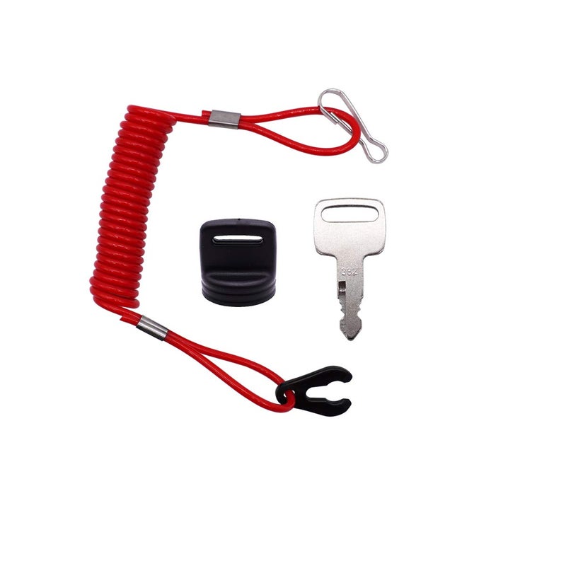 AIB2C Marine Stop Switch Lanyard & Key Cap Replacement for Yamaha Outboard Marine 682-82556-00-00 703-82577-00-00 90890-55879-00 - Image 1